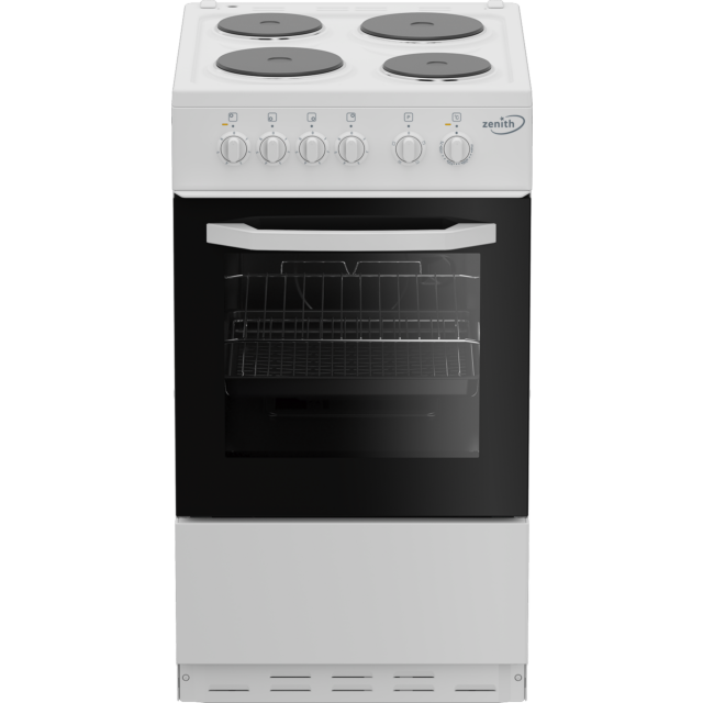 Zenith (Beko Plc) ZE503W 50cm Electric Single Oven with solid plate - hob White