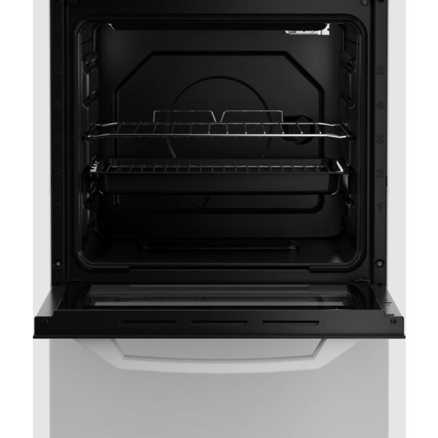 Zenith (Beko Plc) ZE503W 50cm Electric Single Oven with solid plate - hob White