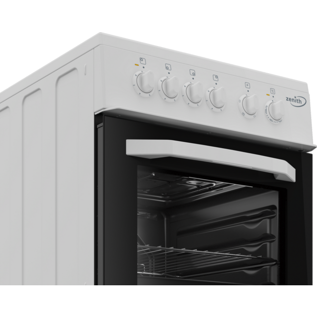 Zenith (Beko Plc) ZE503W 50cm Electric Single Oven with solid plate - hob White