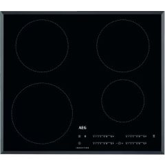 AEG IKB64401FB 
60cm Induction Hob, 4 Cooking Sections, Hob2Hood, DirekTouch Controls, Frameless (Sl