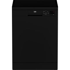 Beko DVN04320B Black Freestanding 60Cm Dishwasher 12.9 Litre Water Consumption