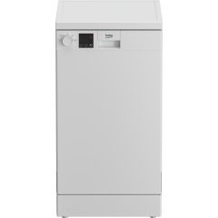 Beko DVS04X20W White 45Cm Dishwasher With 4 Programmes