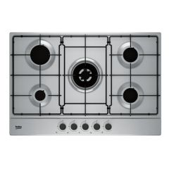 Beko HIAW75224SX S/Steel 75 Cm Gas Hob Front Controls