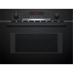 Bosch CMA583MB0B Black Built-In Microwave With Hot Air Function