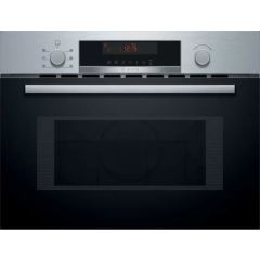 Bosch CMA583MS0B B/Steel Built-In Microwave With Hot Air Function