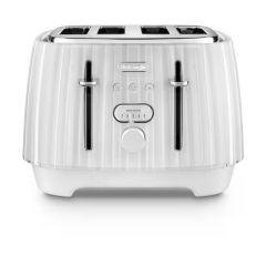 Delonghi CTD4003.W White Ballerina 4 Slice Toaster White