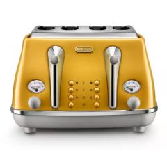 Delonghi CTOC4003.Y Yellow 4-slice toaster