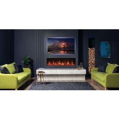 Gazco 223-465 ESTUDIO 135R Frameless Linear Recessed Electric Fireplace