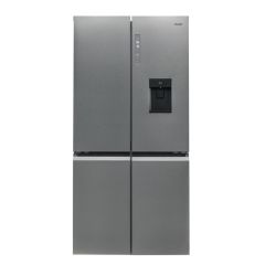 Haier HTF_520IP7 90.5cm Frost Free American Style Fridge Freezer - Platinum Inox