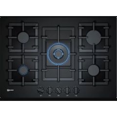 Neff T27CS59S0 Black Glass Built-In Gas Hob