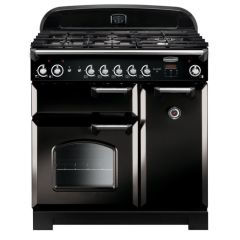 Rangemaster CLA90NGFBL/C Black/Chrome Classic 90 N.G. Range Cooker