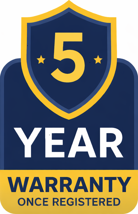 5 Year Warranty
