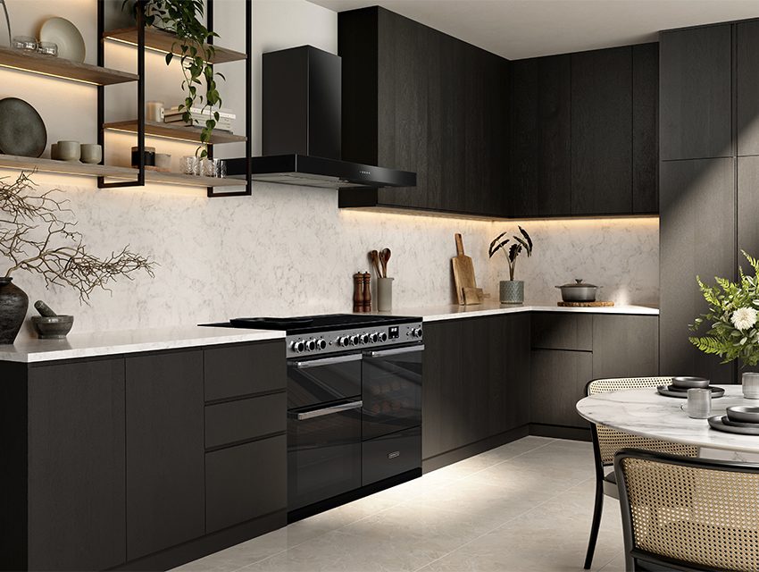 Official Rangemaster Edge range cooker in a contemporary kitchen