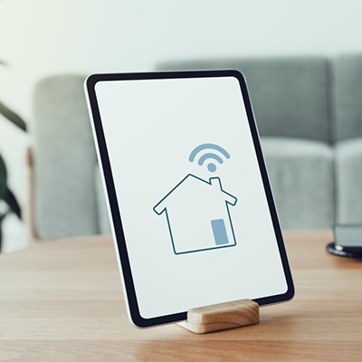 Tablet displaying a smart home interface - Tablet & E-Reader Category Page